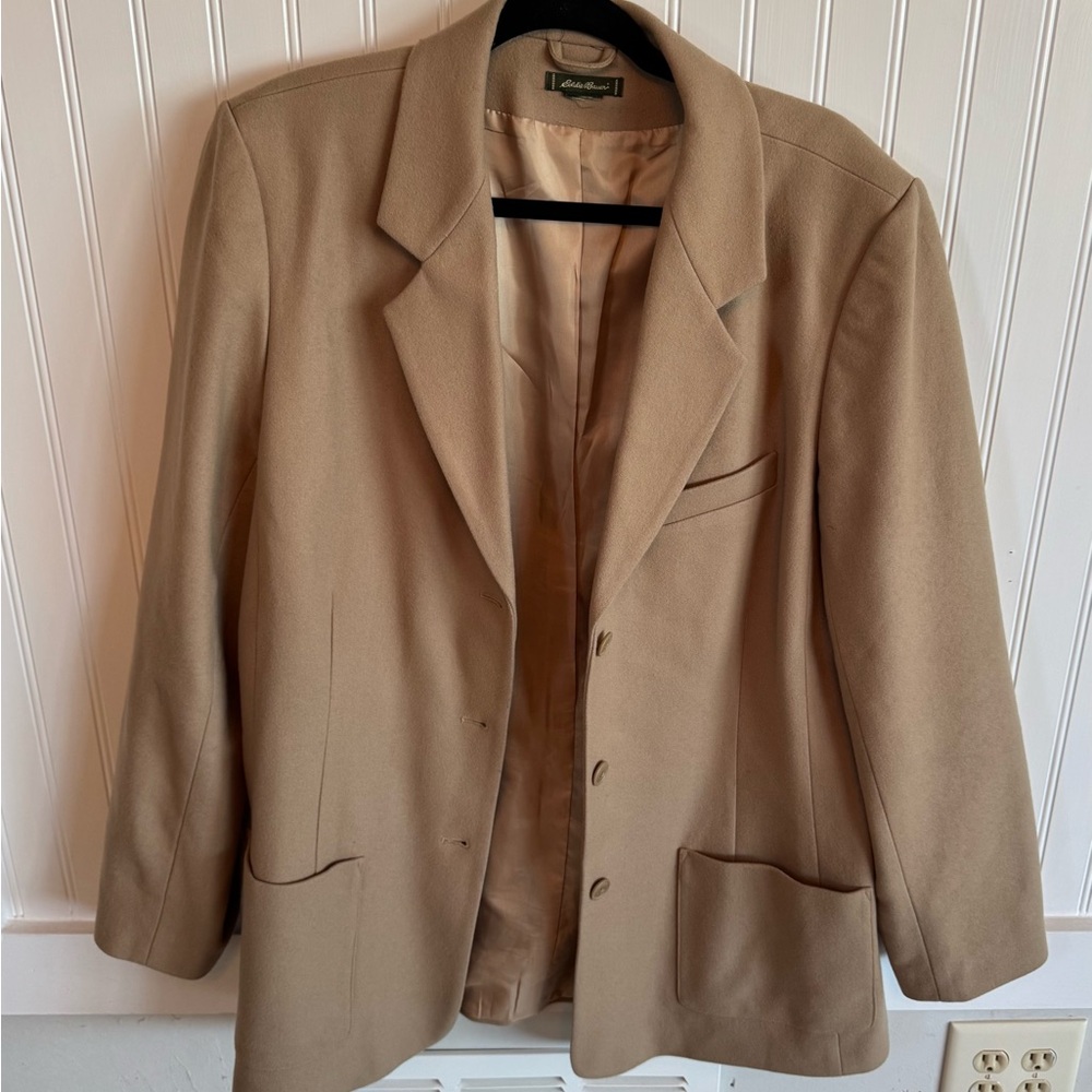 Eddie Bauer Mens Beige Sport Coat